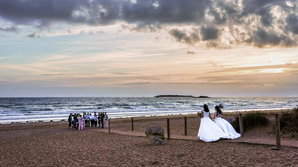 photo couleur mariée plage